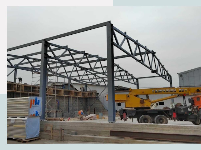 Строительство цехов в Тихорецке