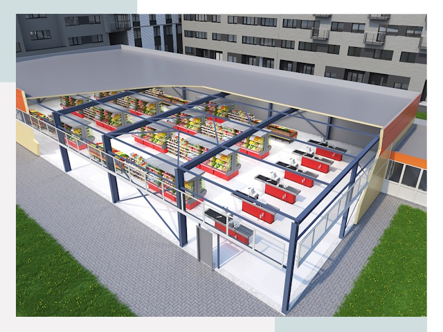 Строительство магазинов в Тихорецк от 618 руб. за м²