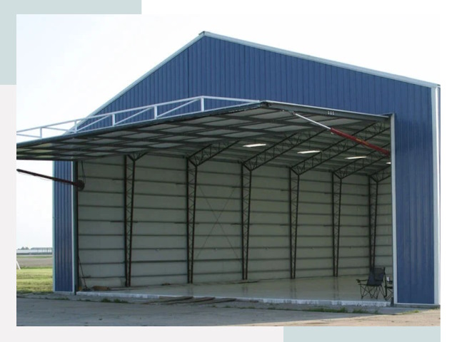 Прямо стенные ангары в Тихорецке