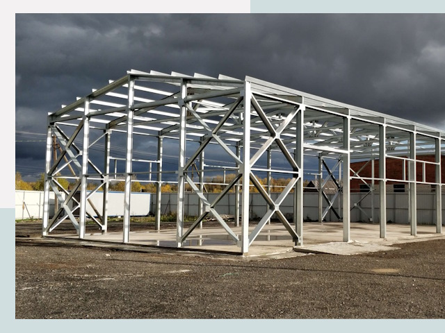 Двускатные ангары в Тихорецк от 618 руб. за квадрат