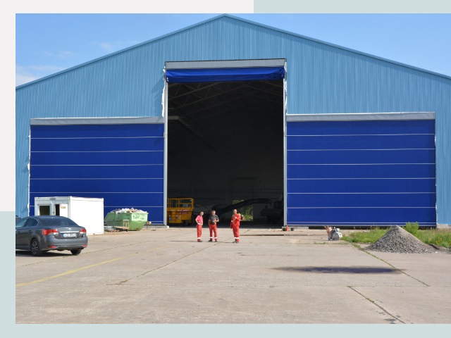 Ангарные ворота в Тихорецк от СтальСтрой-Тхр по цене 618 руб.