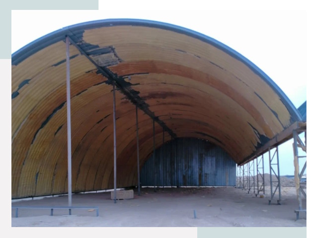 Реконструкция ангаров в Тихорецке