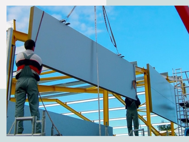 Монтаж сэндвич-панелей в Тихорецке от 618 руб.